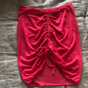 hot pink bathing suit cover up